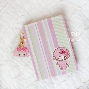 Medium Notepad Notebook Stationery - Pink Cartoon Lamb